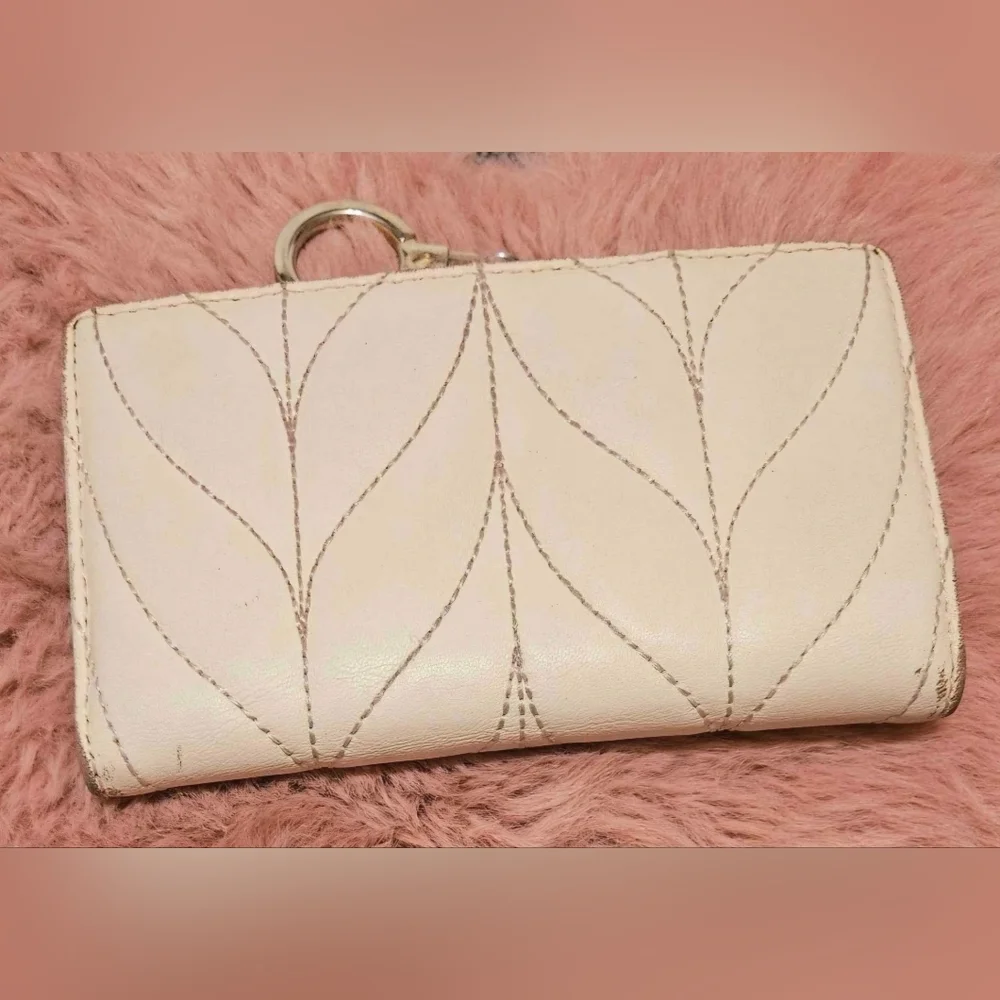 Kate Spade Briar Lane Pink Slim Key Ring Wallet